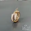 Zirkon Baget Taşlı Halka Küpe