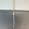 2 Mm Zirkon Taşlı Pirinç Kolyeler 48+5 Cm Uzatma Payı - Kl0086
