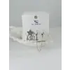Zirkon Taşlı Üçlü Kombin Küpe