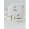 Zirkon Taşlı Üçlü Kombin Küpe