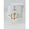 Zirkon Taşlı Üçlü Kombin Küpe