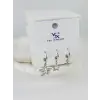 Zirkon Taşlı Üçlü Kombin Küpe