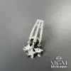 Zirkon Taşlı Yıldız Detaylı Küpe