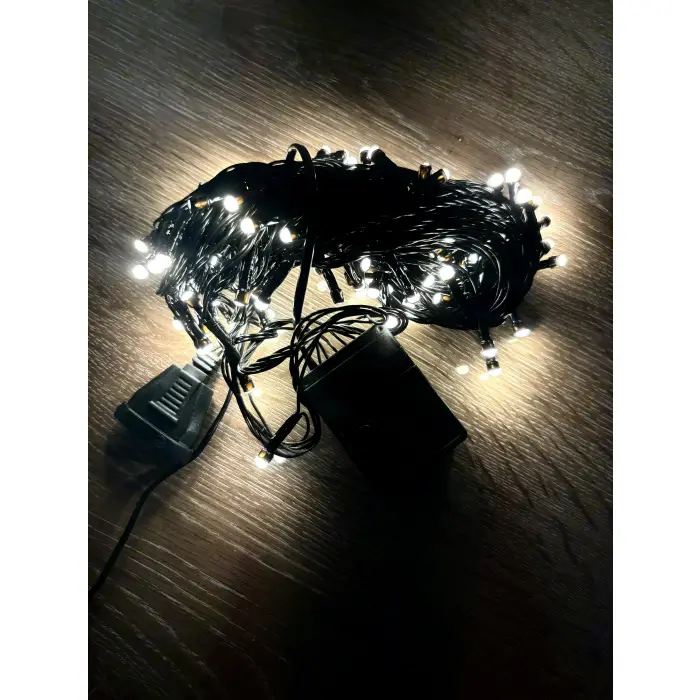 10m 100 Led Damla Uçlu Gün Işığı Siyah Kablo Mz-17-3