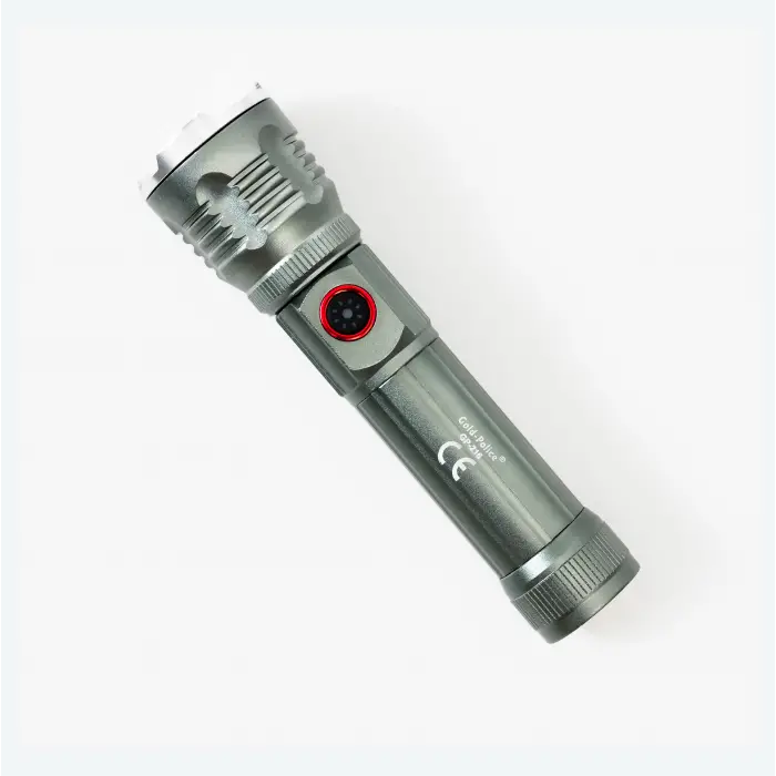 Gold Police Gp-216 Şarjlı El Feneri Güçlü Tg Led 2000 Lümen