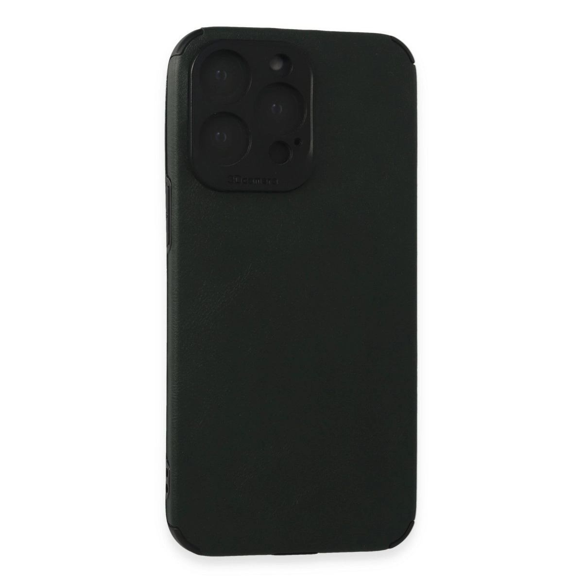 Apple İphone 15 Pro Max Kılıf Loop Deri Silikon - Yeşil