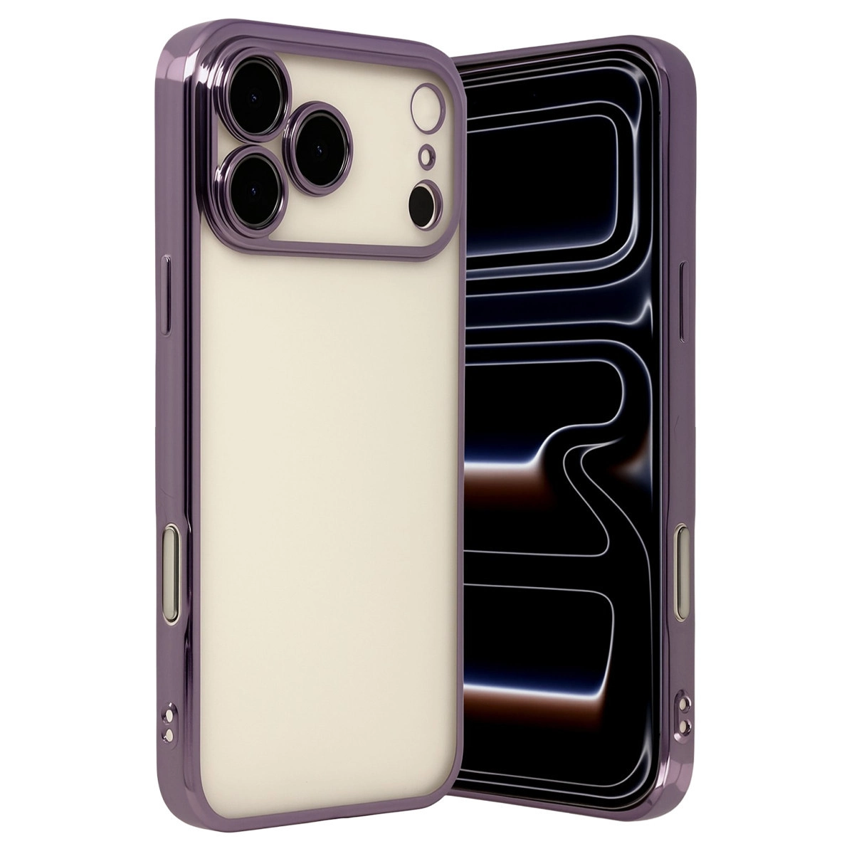 Apple İphone 17 Pro Max Razer Lensli Silikon - Mor