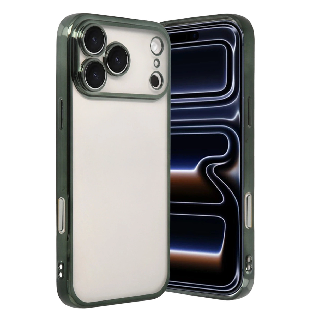 Apple İphone 17 Pro Max Razer Lensli Silikon - Yeşil