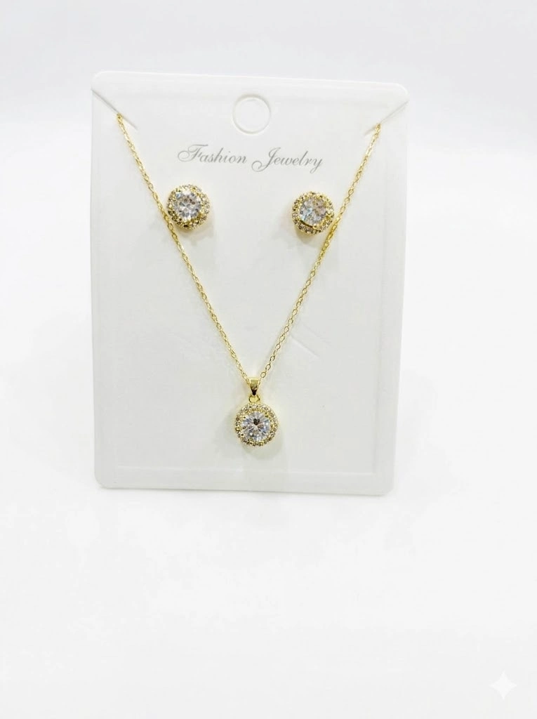Zirkon Taşlı Zincir : Çelik Ürünler 40+5 Cm - Set0021
