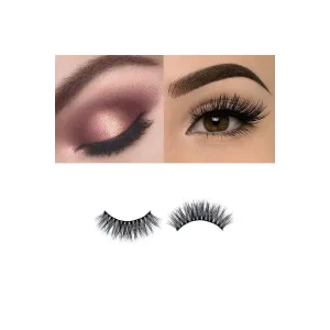 7 Çift Doğal İpek Takma Kirpik 3d-51 Hacimli Doğal Görünüm