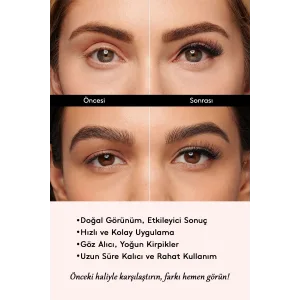 7 Çift Doğal İpek Takma Kirpik 5d 07-91 Hacimli Doğal Görünüm