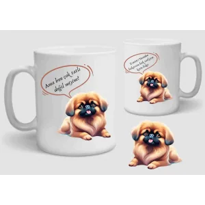 Baskılı Porselen Kupa Bardak Çift Taraflı Baskı 1 Adet Çok Tatlıyım