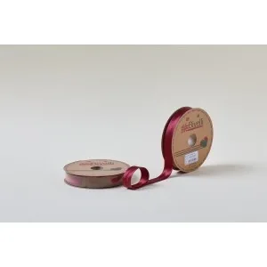 Biye Saten Katlı 022 Bordo 2 Cm 25 Metre %100 Polyester