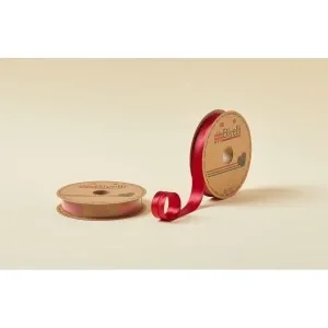 Biye Saten Katlı 092 Koyu Kırmızı 2 Cm 25 Metre %100 Polyester