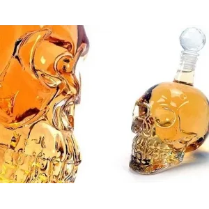 Crystal Head Kuru Kafa Cam Şişe 350 Ml