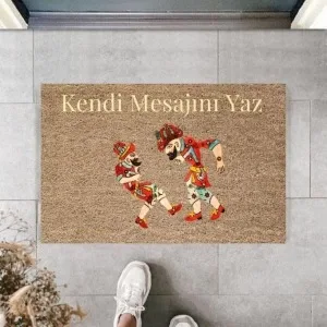 Dijital Baskı Kişiye Özel İç Kapı Dekorasyon Paspas Ps11193