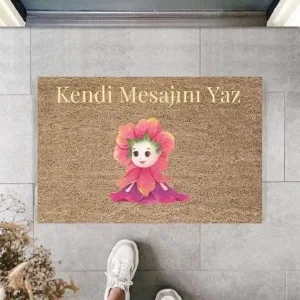 Dijital Baskı Kişiye Özel İç Kapı Dekorasyon Paspas Ps11194