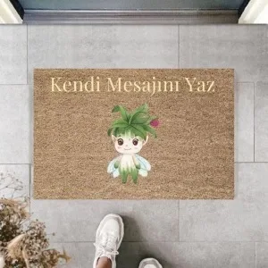 Dijital Baskı Kişiye Özel İç Kapı Dekorasyon Paspas Ps11195