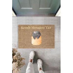 Dijital Baskı Kişiye Özel İç Kapı Dekorasyon Paspas  PS11197