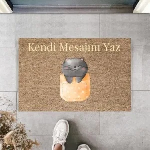 Dijital Baskı Kişiye Özel İç Kapı Dekorasyon Paspas Ps11197