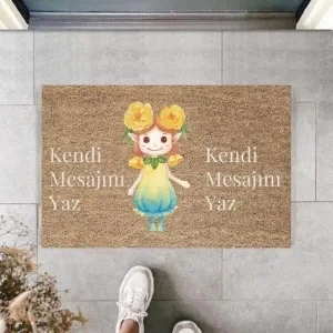 Dijital Baskı Kişiye Özel İç Kapı Dekorasyon Paspas Ps11198