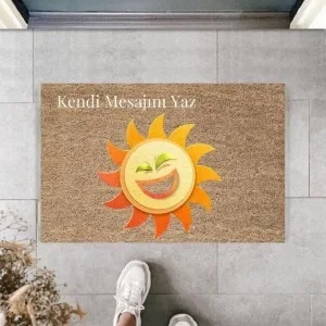 Dijital Baskı Kişiye Özel İç Kapı Dekorasyon Paspas Ps11200