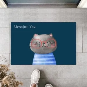 Dijital Baskı Kişiye Özel İç Kapı Dekorasyon Paspas Ps11204