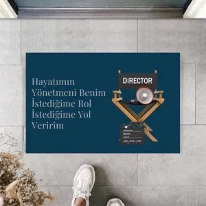 Dijital Baskı Kişiye Özel İç Kapı Dekorasyon Paspas Ps11207