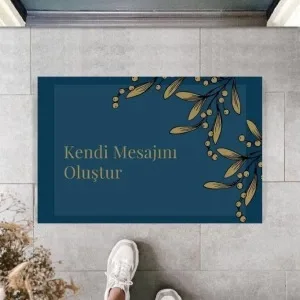 Dijital Baskı Kişiye Özel İç Kapı Dekorasyon Paspas Ps11208