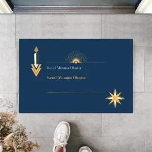 Dijital Baskı Kişiye Özel İç Kapı Dekorasyon Paspas Ps11209