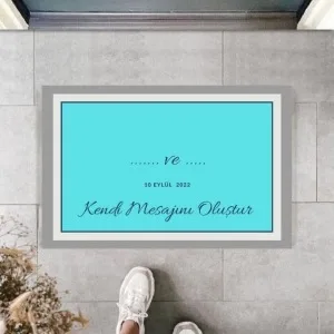 Dijital Baskı Kişiye Özel İç Kapı Dekorasyon Paspas Ps11210