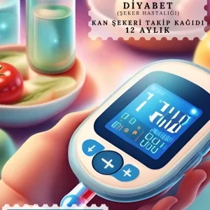 Diyabet Kan Şekeri Takip Çizelgesi Defteri A Kalite Özel Tasarım 12 Aylık 2025