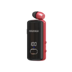 F580 Dijital Göstergeli Makaralı Titreşimli Bluetooth Kulaklık Kırmızı