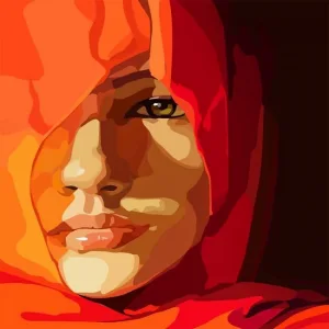 Kanvas Sayılarla Boyama Seti Kasnaklı-çerçeveli Hakikat Güzeli