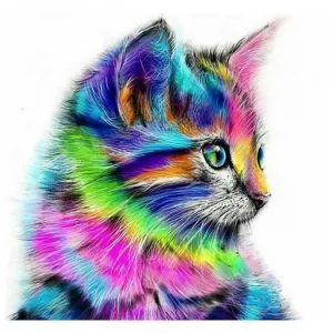 Kanvas Sayılarla Boyama Seti Kasnaklı-çerçeveli Renkli Minnoş