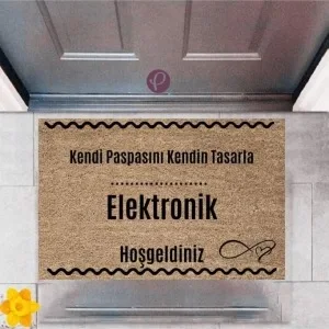 Kapı Önü Paspası Dekoratif Dijital Baskı Elektronik P-2530