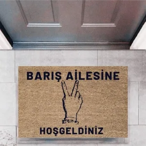 Kapı Önü Paspası Dekoratif Dijital Baskı Kişiye Özel P-2447