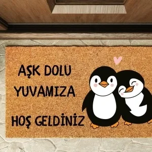 Kapı Önü Paspası Özel Tasarım Koko Model Penguen Pk-1513