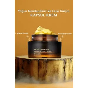 Kapsül Yüz Kremi – Cilt Aydınlatıcı, Vitamin C Yoğun Nemlendirici Ve Leke Karşıtı