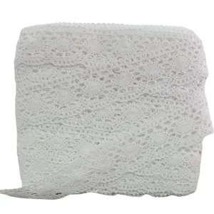 Kopanaki Dantel En 5 Cm Badem Model Beyaz 5 Metre