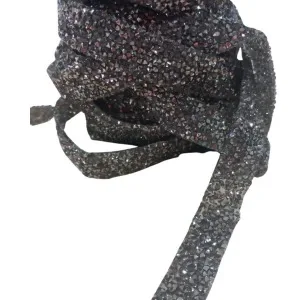 Silikonlu Yapıştırma Taş 1 Cm Siyah 5 Metre