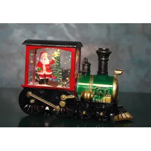 Trenli Yılbaşı Işıklı Kar Küresi Alk3220