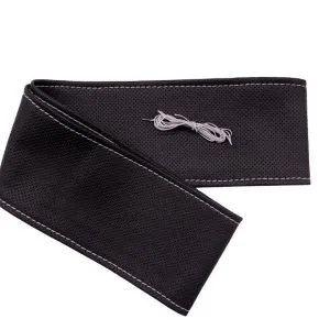 Tüm Araçlara Uyumlu Vinil Direksiyon Kılıfı, Dikmeli Gri Dikişli