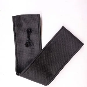 Tüm Araçlara Uyumlu Vinil Direksiyon Kılıfı, Dikmeli Siyah Dikişli