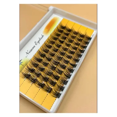 10 Mm Gerçek Kıl Tekli Kirpik Demet Takma Kirpik - 5li Sıra