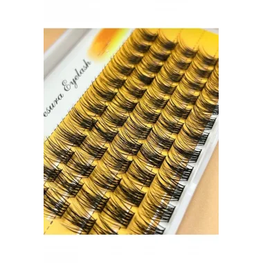 10 Mm Gerçek Kıl Tekli Kirpik Demet Takma Kirpik - 5li Sıra