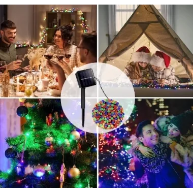 11m 100 Led Rgb Solar Mz-322