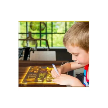 12 Inc Led Işıklı Çizim Tahtası Ayarlanabilir Stant Ve Kalemleri İle