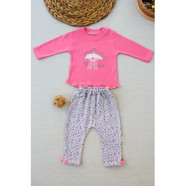 3-6 6-9 9-12 Ay Full Star Nakışlı Şapkalı Uzun Kollu Sweat 3lü Erkek Bebek Takımı