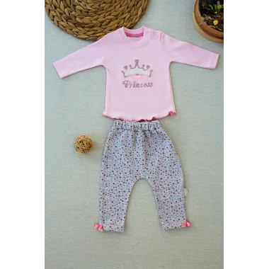 3-6 6-9 9-12 Ay Full Star Nakışlı Şapkalı Uzun Kollu Sweat 3lü Erkek Bebek Takımı